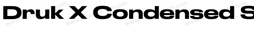 Druk X Condensed Sup字体转换